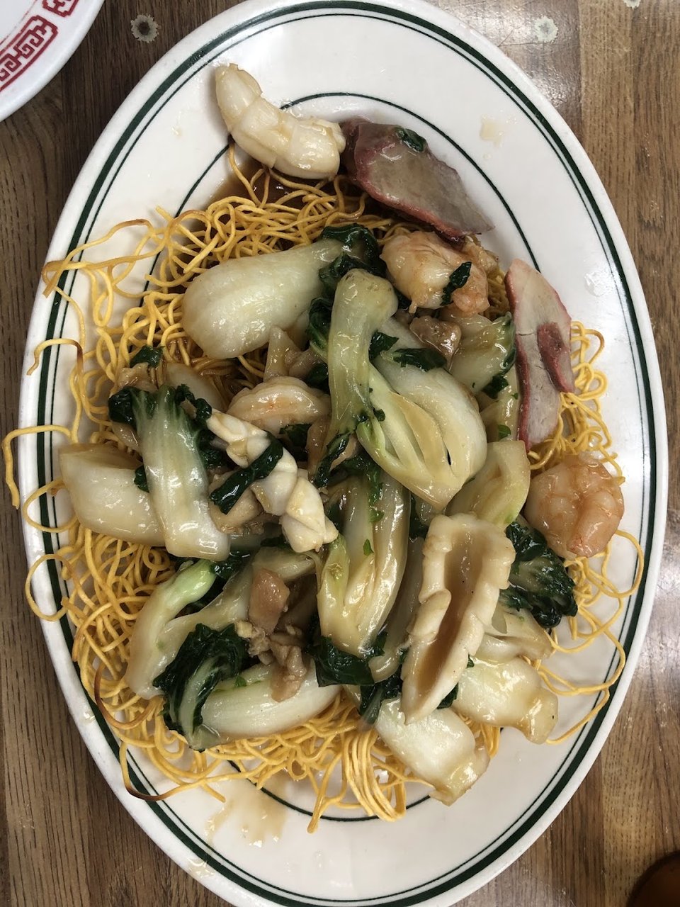 Menu layout showing appetizers and combination plates.